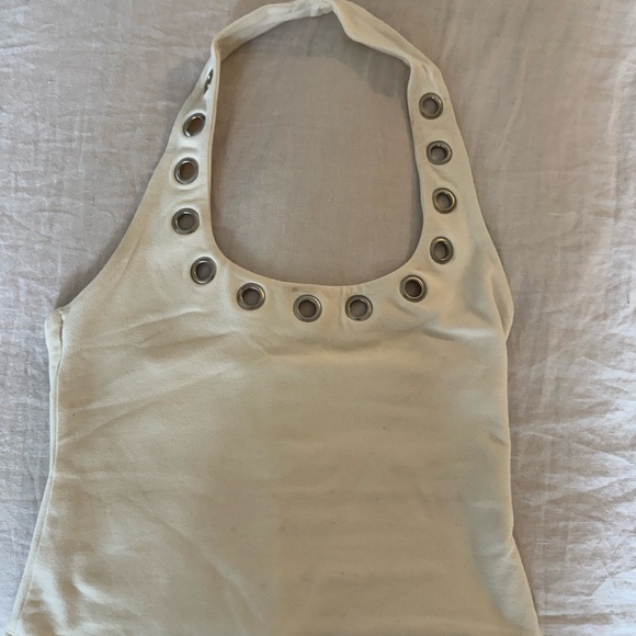 Reformation Sonny Knit Top in Fior di Latte - Picture 3 of 4